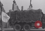Image of French troops passing La Haye Du Puits La Haye Du Puits France, 1944, second 27 stock footage video 65675079374
