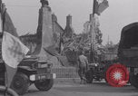 Image of French troops passing La Haye Du Puits La Haye Du Puits France, 1944, second 32 stock footage video 65675079374