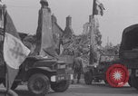 Image of French troops passing La Haye Du Puits La Haye Du Puits France, 1944, second 33 stock footage video 65675079374