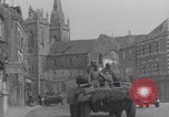 Image of French troops passing La Haye Du Puits La Haye Du Puits France, 1944, second 34 stock footage video 65675079374