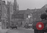 Image of French troops passing La Haye Du Puits La Haye Du Puits France, 1944, second 36 stock footage video 65675079374