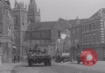 Image of French troops passing La Haye Du Puits La Haye Du Puits France, 1944, second 40 stock footage video 65675079374