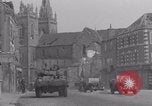 Image of French troops passing La Haye Du Puits La Haye Du Puits France, 1944, second 46 stock footage video 65675079374