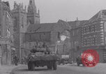 Image of French troops passing La Haye Du Puits La Haye Du Puits France, 1944, second 47 stock footage video 65675079374