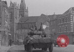 Image of French troops passing La Haye Du Puits La Haye Du Puits France, 1944, second 48 stock footage video 65675079374