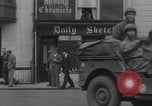 Image of Free French 2nd Armored Division convoy Southampton port  Southampton England, 1944, second 15 stock footage video 65675079385