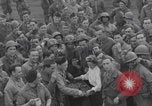 Image of Donut Dolly with Free French soldiers Southampton England, 1944, second 10 stock footage video 65675079386