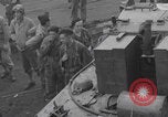 Image of Donut Dolly with Free French soldiers Southampton England, 1944, second 15 stock footage video 65675079386
