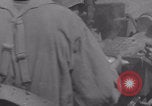 Image of Free French fire 105 mm Howitzer Motor Carriage M7 Luce France, 1944, second 7 stock footage video 65675079388