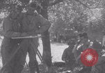 Image of Free French fire 105 mm Howitzer Motor Carriage M7 Luce France, 1944, second 49 stock footage video 65675079388
