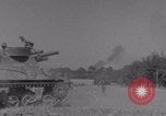 Image of Free French 2nd Armored Division fire M7s Luce France, 1944, second 5 stock footage video 65675079389