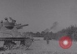 Image of Free French 2nd Armored Division fire M7s Luce France, 1944, second 6 stock footage video 65675079389