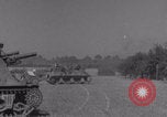 Image of Free French 2nd Armored Division fire M7s Luce France, 1944, second 32 stock footage video 65675079389