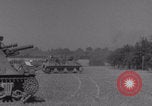 Image of Free French 2nd Armored Division fire M7s Luce France, 1944, second 33 stock footage video 65675079389
