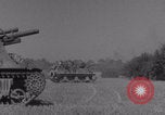 Image of Free French 2nd Armored Division fire M7s Luce France, 1944, second 39 stock footage video 65675079389
