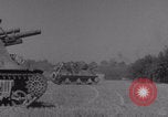 Image of Free French 2nd Armored Division fire M7s Luce France, 1944, second 41 stock footage video 65675079389