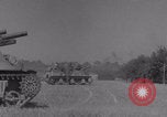 Image of Free French 2nd Armored Division fire M7s Luce France, 1944, second 43 stock footage video 65675079389