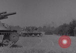 Image of Free French 2nd Armored Division fire M7s Luce France, 1944, second 46 stock footage video 65675079389