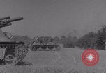 Image of Free French 2nd Armored Division fire M7s Luce France, 1944, second 47 stock footage video 65675079389