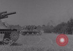 Image of Free French 2nd Armored Division fire M7s Luce France, 1944, second 48 stock footage video 65675079389
