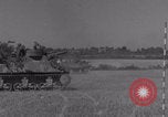 Image of Free French 2nd Armored Division fire M7s Luce France, 1944, second 58 stock footage video 65675079389