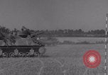 Image of Free French 2nd Armored Division fire M7s Luce France, 1944, second 60 stock footage video 65675079389
