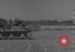 Image of Free French 2nd Armored Division fire M7s Luce France, 1944, second 61 stock footage video 65675079389