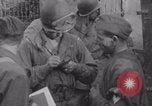 Image of Civilians welcome Free French troops WW2 Luce France, 1944, second 35 stock footage video 65675079393