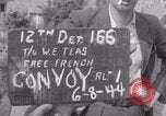 Image of Free French 2nd Armored Division convoy Ducey Ducey France, 1944, second 4 stock footage video 65675079397