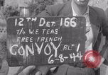Image of Free French 2nd Armored Division convoy Ducey Ducey France, 1944, second 5 stock footage video 65675079397