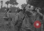 Image of United States soldiers watch sky in Normandy WW2 Normandy France, 1944, second 27 stock footage video 65675079410