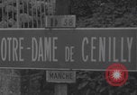 Image of ruined Notre-Dame de Cenilly and Periers WW2 Normandy France, 1944, second 11 stock footage video 65675079416