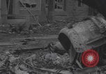 Image of ruined Notre-Dame de Cenilly and Periers WW2 Normandy France, 1944, second 37 stock footage video 65675079416