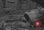 Image of ruined Notre-Dame de Cenilly and Periers WW2 Normandy France, 1944, second 38 stock footage video 65675079416