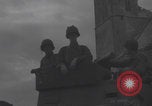 Image of ruined Notre-Dame de Cenilly and Periers WW2 Normandy France, 1944, second 58 stock footage video 65675079416