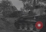 Image of wrecked German tanks Normandy Dompaire France, 1944, second 4 stock footage video 65675079420