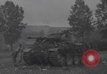 Image of wrecked German tanks Normandy Dompaire France, 1944, second 9 stock footage video 65675079420
