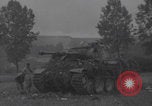 Image of wrecked German tanks Normandy Dompaire France, 1944, second 10 stock footage video 65675079420