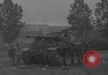 Image of wrecked German tanks Normandy Dompaire France, 1944, second 12 stock footage video 65675079420