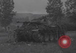 Image of wrecked German tanks Normandy Dompaire France, 1944, second 16 stock footage video 65675079420
