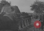 Image of wrecked German tanks Normandy Dompaire France, 1944, second 19 stock footage video 65675079420