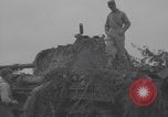 Image of wrecked German tanks Normandy Dompaire France, 1944, second 27 stock footage video 65675079420