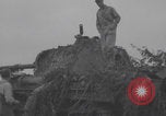 Image of wrecked German tanks Normandy Dompaire France, 1944, second 28 stock footage video 65675079420