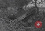Image of wrecked German tanks Normandy Dompaire France, 1944, second 44 stock footage video 65675079420
