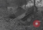 Image of wrecked German tanks Normandy Dompaire France, 1944, second 46 stock footage video 65675079420
