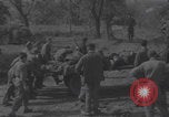Image of German prisoners digging graves Normandy Dompaire France, 1944, second 17 stock footage video 65675079421