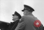 Image of Eisenhower meeting officers HMS Apollo D-Day WW2 Normandy France, 1944, second 11 stock footage video 65675079433