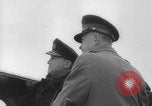 Image of Eisenhower meeting officers HMS Apollo D-Day WW2 Normandy France, 1944, second 12 stock footage video 65675079433