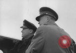 Image of Eisenhower meeting officers HMS Apollo D-Day WW2 Normandy France, 1944, second 13 stock footage video 65675079433
