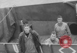 Image of Eisenhower meeting officers HMS Apollo D-Day WW2 Normandy France, 1944, second 17 stock footage video 65675079433